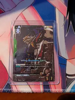 Gundam Card Game Newtype Rising Wing Gundam Zero GD01-024 LR+ Holo Foil - Image 1