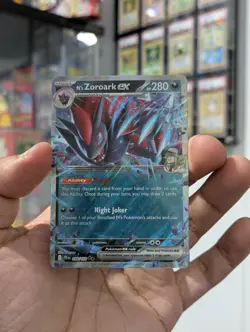 Pokemon Card 2025 N'S ZOROARK EX Double Rare 098/159 Journey Together NM/M - Image 2