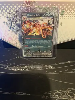 Pokemon TCG Charizard EX Obsidian Flames Holo Card 125/197 NM Condition - Image 1