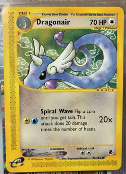 Dragonair 75/165 Uncommon Non-Holo E-Reader Expedition Pokemon TCG Card - Image 1