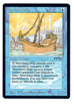 MTG Arabian Nights Merchant Ship x1 - Image 1