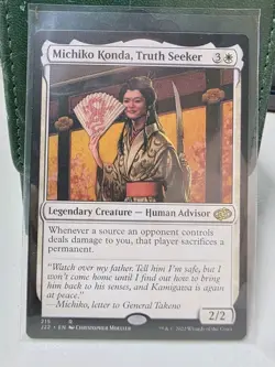 Michiko Konda, Truth Seeker: MtG Magic the Gathering Jumpstart 2022 Rare - Image 1