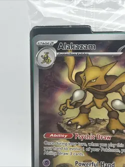 Mega Evolution Pokemon Center Stamped Black Star Promo Alakazam 009 SEALED - Image 2