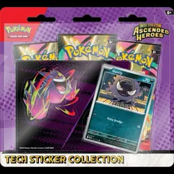 Pokemon Ascended Heroes Tech Sticker Collection Factory Sealed - Gastly - Image 1