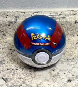 Pokemon TCG: Poke Ball Pokeball Tin - 2024 - 3 Booster Packs Factory Sealed - Image 1