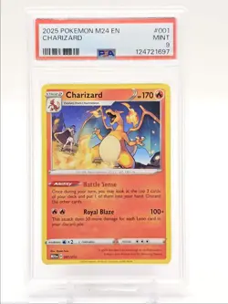 CHARIZARD 2025 POKEMON MCDONALD'S COLLECTION A 001/015 PSA 9 Q0004 - Image 1