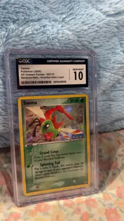 2005 Pokemon Yanma Reverse Holo 50/115 Ex Unseen Forces CGC 10 GEM MINT PSA - Image 1