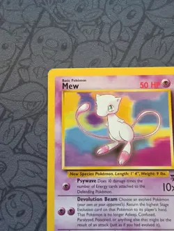 Pokemon: Mew Promo #8 Black Star Promo 2000 WOTC Vintage - MP - J69 - Image 3