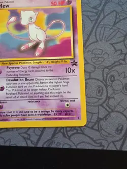Pokemon: Mew Promo #8 Black Star Promo 2000 WOTC Vintage - MP - J69 - Image 5