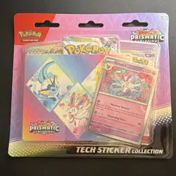 Pokemon TCG Prismatic Evolutions Tech Sticker Collection Set Lot Of 3 Sealed New - Image 3