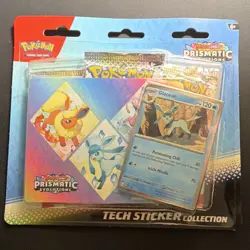 Pokemon TCG Prismatic Evolutions Tech Sticker Collection Set Lot Of 3 Sealed New - Image 4
