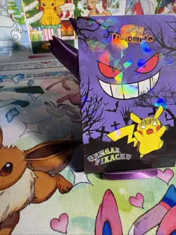 Cracked Ice Holo Gengar With Pikachu Halloween Database Set NON TCG Pokemon - Image 2