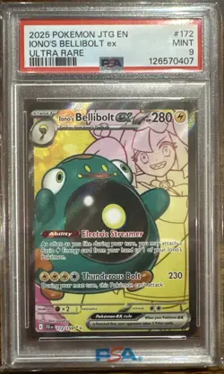 IONO'S BELLIBOLT EX #194 BLACK STAR PROMO PREMUM COLLECTION 2025 POKEMON PSA 9 - Image 1