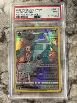 Bronzong TG11/TG30 Full Art MINT PSA 9. Pokemon SWSH Astral Radiance - 2022 - Image 1