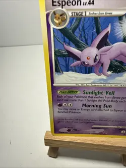 2008 Pokemon, D&P Majestic Dawn, #18/100 Espeon Lv. 44, Rare - Image 4