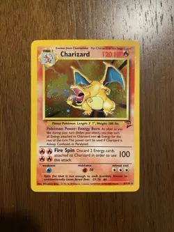 Pokemon TCG Base Set 2 Holo Rare Charizard 4/130 WOTC - HP Damaged - Image 1