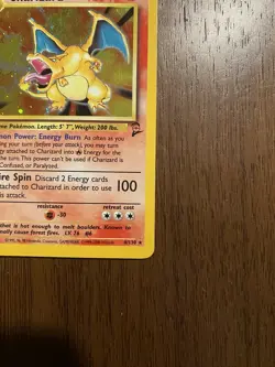 Pokemon TCG Base Set 2 Holo Rare Charizard 4/130 WOTC - HP Damaged - Image 5