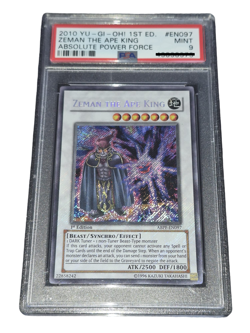 YuGiOh! Zeman the Ape King - PSA 9 - 2010 1st Ed. Absolute Powerforce - SR - ENG - Image 1