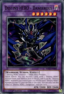 Destiny HERO - Dangerous - 1st Edition BLC1-EN100 - NM - YuGiOh - Image 1