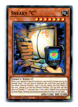Sneaky "C" - PHHY-EN030 - Super Rare - 1st Edition Yugioh - Image 1