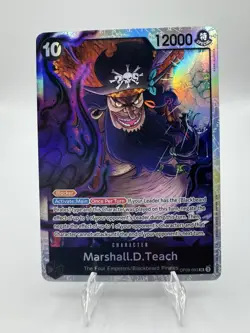 Marshall.D.Teach OP09-093 Reprint SR ONE PIECE Tcg Card Game NM Black - Image 1
