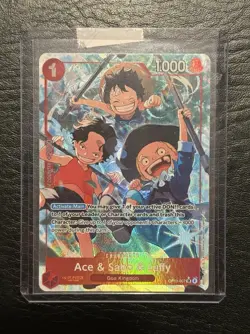Ace & Sabo & Luffy Alt Art OP13-007 Carrying On His Will One Piece TCG - Image 1