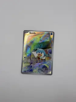 Pokemon TCG Quaxly Card 206/193 IR Sv02: Paldea Evolved 2023 - Image 1