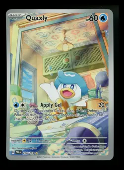 Quaxly 206/193 Paldea Evolved 2023 IR Holo Pokemon Card TCG - Image 1
