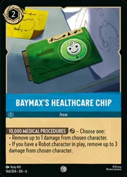 Baymax's Healthcare Chip Foil (166) Azurite Sea Disney Lorcana - Image 1