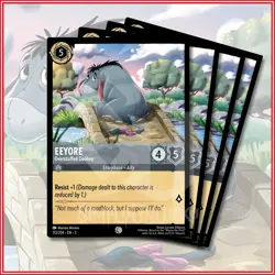 Disney Lorcana TCG: EEYORE - OVERSTUFFED DONKEY x4 Into the Inklands 172/204 - Image 1