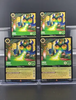 Disney Lorcana Fred - Giant-Sized 98/204 Reign of Jafar Rare 4 Cards Set 4 Cards - Image 1