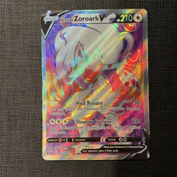 Pokemon Hisuian Zoroark V SWSH297 Black Star Promo Full Art Holo NM - Image 1