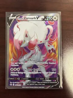 2022 Pokemon SWSH 297 Full Art Black Star ⭐ Promo Hisuian Zoroark V - Image 1