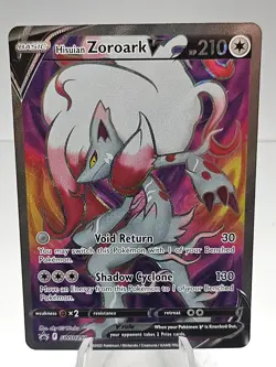Pokemon Hisuian Zoroark V SWSH297 Black Star Promo Full Art Holo - Image 1