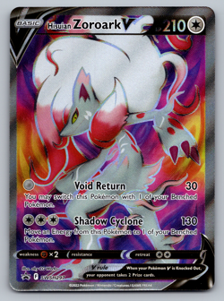 Hisuian Zoroark V Pokemon SWSH297 Full Art Holo Black Star Promo NM - Image 1