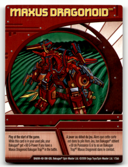 Bakugan Card - Maxus Dragonoid - Ability - Battle Brawlers - Image 1