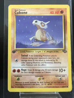 Pokemon TCG Cubone 1st Edition Jungle Card 50/64 Regular Common - Image 1