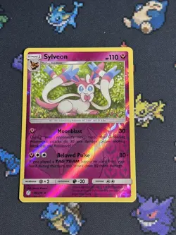 Pokemon Sylveon Reverse Holo 155/236 Cosmic Eclipse SM 2019 Rare Card NM - Image 1