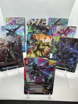 Gundam Card Came Steel Requiem Alt Art and Legend Rare Lot NM x 10cards - Image 1
