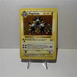 Pokemon Magneton Base Set (Shadowless) Holo Rare 9/102 English 1999 WOTC Card - Image 1