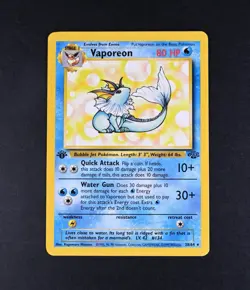 NM- Vaporeon 1st Edition Jungle Pokemon Card 28/64 - Image 1