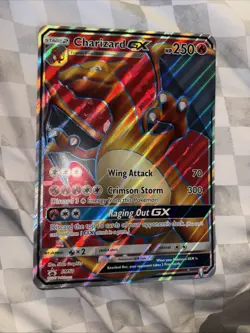 Pokemon TCG Black Star Promo Charizard GX Full Art #SM60 Jumbo Holo Card G1 - Image 2