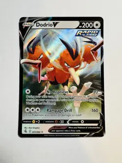 Pokemon Dodrio v Fusion Strike Ultra Rare Holo Card 201/264 SWSH08 - Image 1