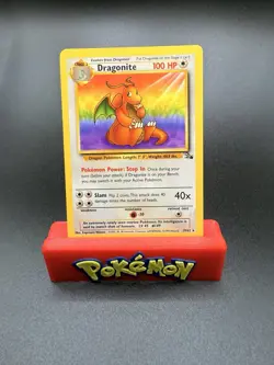 Dragonite 19/62 Fossil Non Holo Base Set Pokemon Card Vintage 1999 LP - Image 1