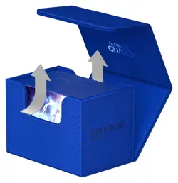 Ultimate Guard Sidewinder Deck Case Monocolor Blue 80+ Card Storage Box ccg mtg - Image 5