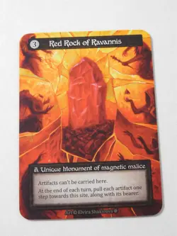 Red Rock of Ravannis Unique Non-Foil Sorcery Gothic TCG Trading Card - Image 1