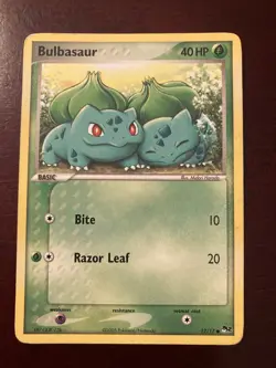 Bulbasaur 12/17 Pop Series 2 Promo Pokemon TCG Card - Image 1