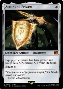 MTG Aettir and Priwen Normal NM FINAL FANTASY Magic 253 - Image 1