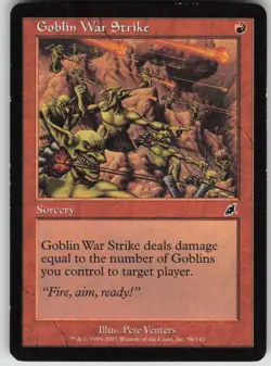 Magic the Gathering TCG Goblin War Strike C Scourge 96 - Image 1