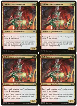MTG Goblin Anarchomancer x4 Modern Horizons 2 Common NM Playset - Image 1